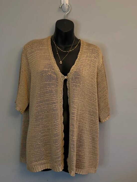 Sweaters - Open Knit Beach Cover-Up